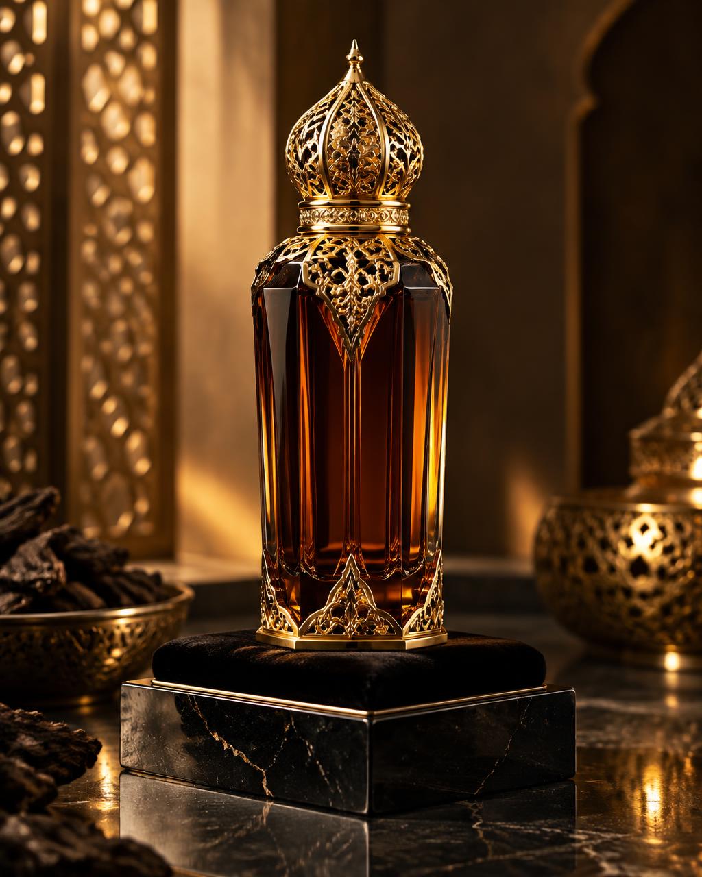 Perfume árabe ornamentado — O poder do oud